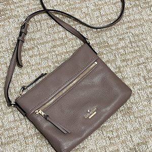 Kate Spade taupe crossbody